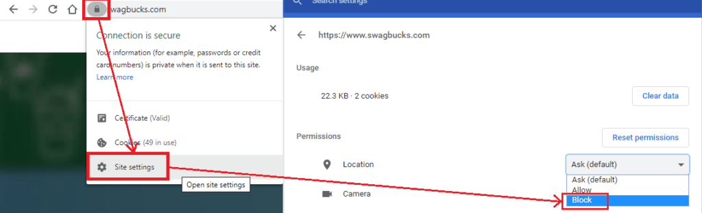 How To Turn Off GPS Location Settings On Chrome